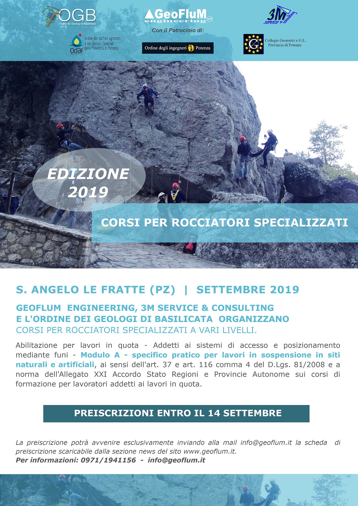 Locandina corso rocciatori 2019 rev9